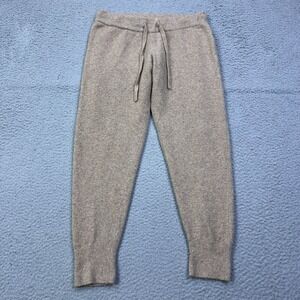 J Crew Jogger Pant In Extra-soft Yarn Women's M Beige Fuzzy Knit Sweatpants Cozy